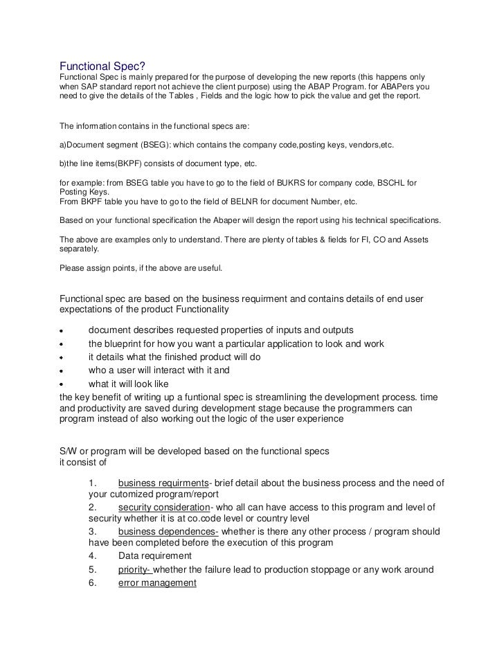 functional specification template for web application how to write a functional specification document